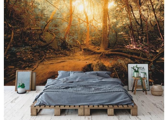 Fleece kuvatapetti Fantasy Jungle Forest 400x260 cm kuvasuurennos