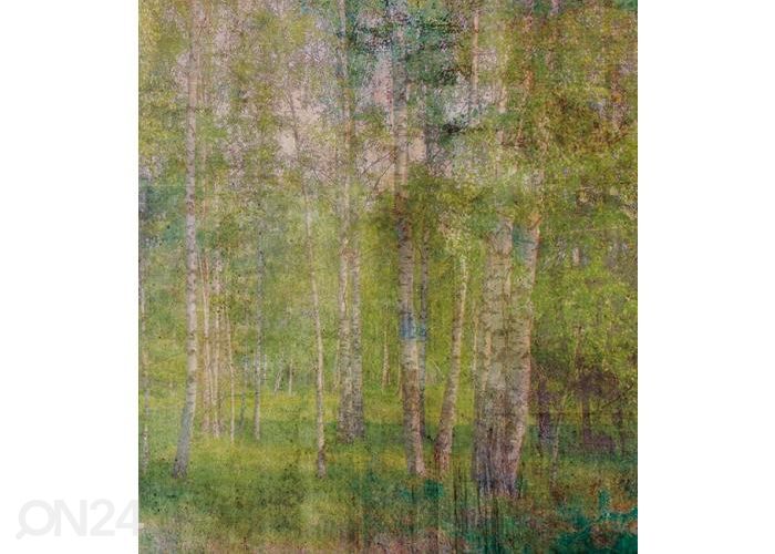 Fleece-kuvatapetti Leaves Abstract 150x250 cm kuvasuurennos