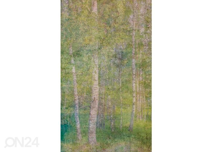 Fleece-kuvatapetti Leaves Abstract 150x250 cm kuvasuurennos
