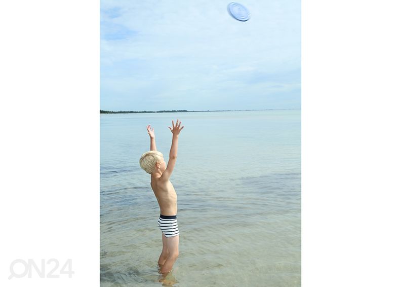 Frisbee Scrunch, tummansininen kuvasuurennos