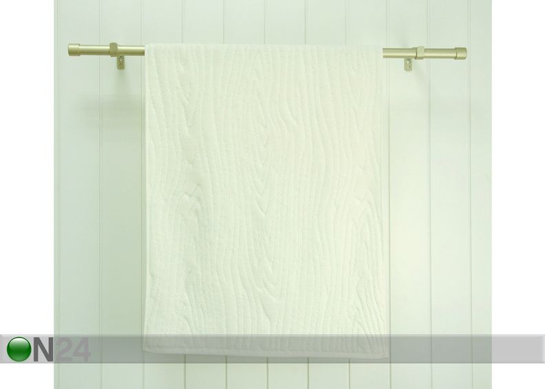 Froteepyyhe Wood, valkoinen 48x90 cm kuvasuurennos