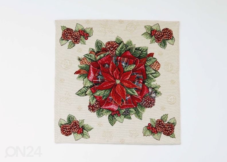 Globeliinikankainen pöytäliina/ kattausliina Zola 45x45 cm kuvasuurennos