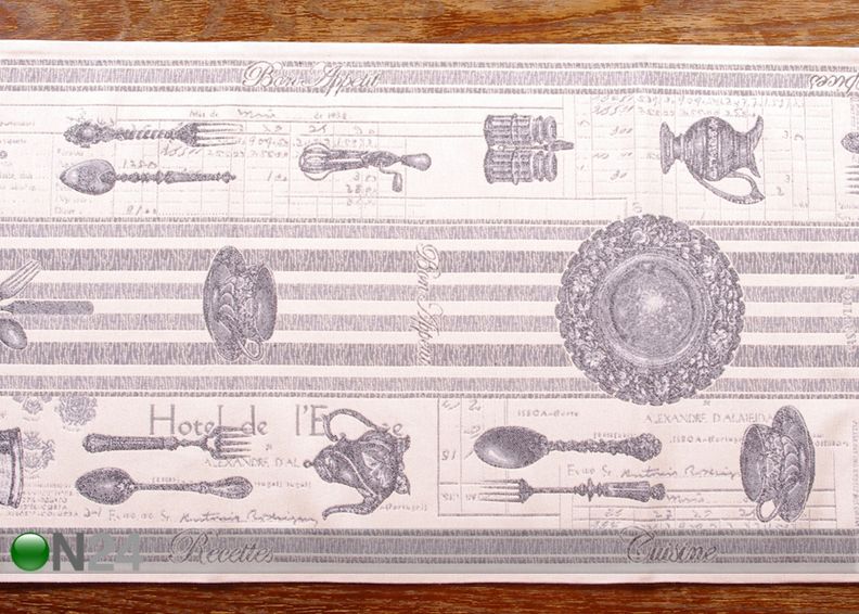 Gobeliini pöytäliina Retro 45x140 cm kuvasuurennos