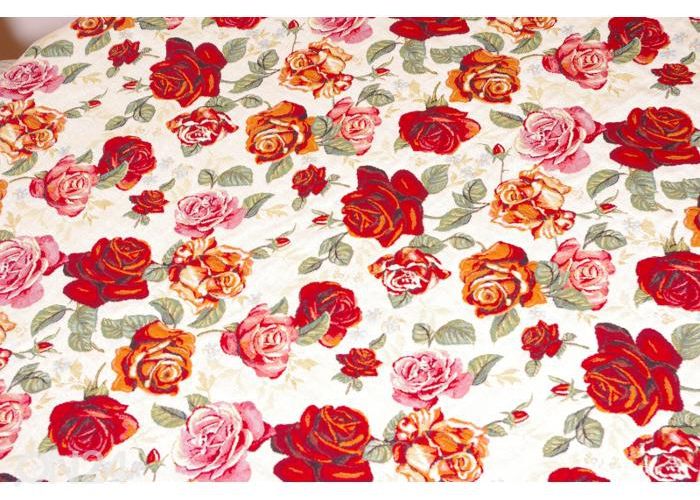 Gobeliinikangas pyörä pöytäliina Ruusut Ø120 cm kuvasuurennos