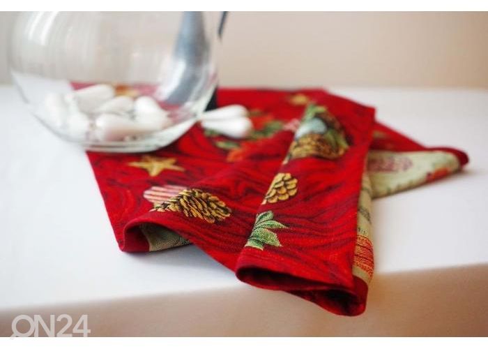 Gobeliinikankainen joululiina GINGER 44x133 cm kuvasuurennos