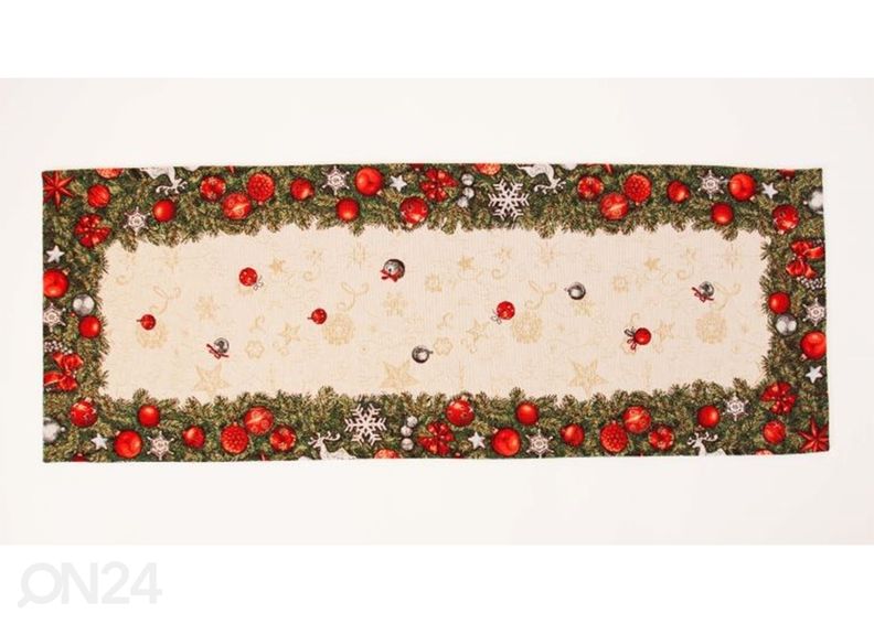 Gobeliinikankainen joululiina SPRUCE 37x95 cm kuvasuurennos