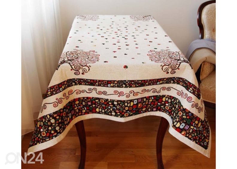 Gobeliinikankainen pöytäliina ART 140x140 cm kuvasuurennos