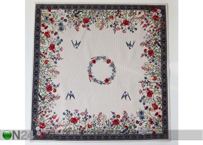 Gobeliinikankainen pöytäliina Chamomille 100x100 cm kuvasuurennos