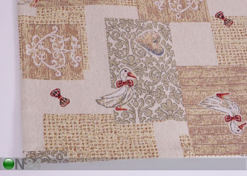 Gobeliinikankainen pöytäliina Hanhet 45x140 cm kuvasuurennos