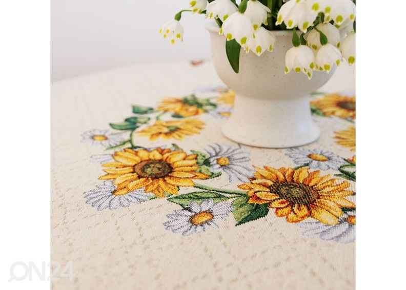 Gobeliinikankainen pöytäliina Mirasol Ø 138 cm kuvasuurennos