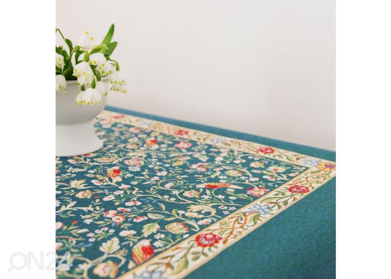 Gobeliinikankainen pöytäliina Neem 138x254 cm kuvasuurennos