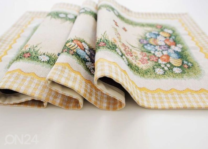 Gobeliinikankainen pöytäliina Pascha 37x100 cm kuvasuurennos