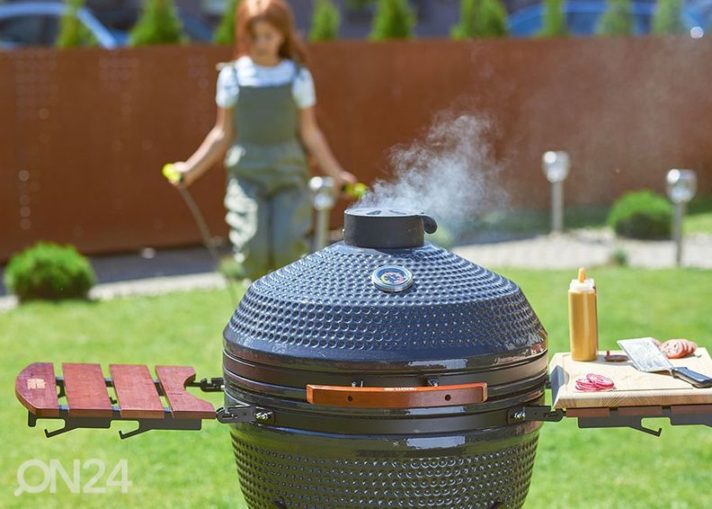 Grilli TunaBone Kamado Pro TBG24GRAY-02, 24", tummanharmaa kuvasuurennos
