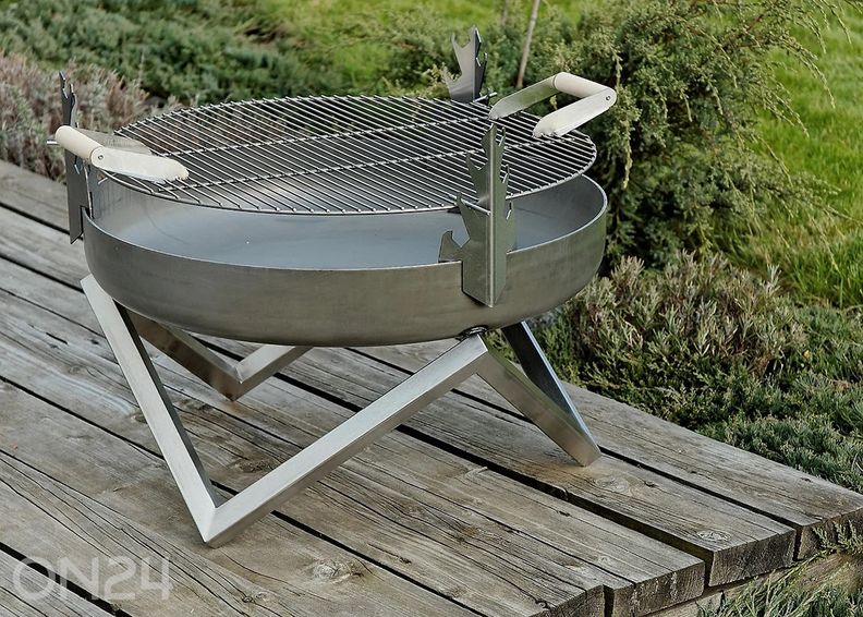 Grilliritilä puukahvoilla Ø 49 cm kuvasuurennos