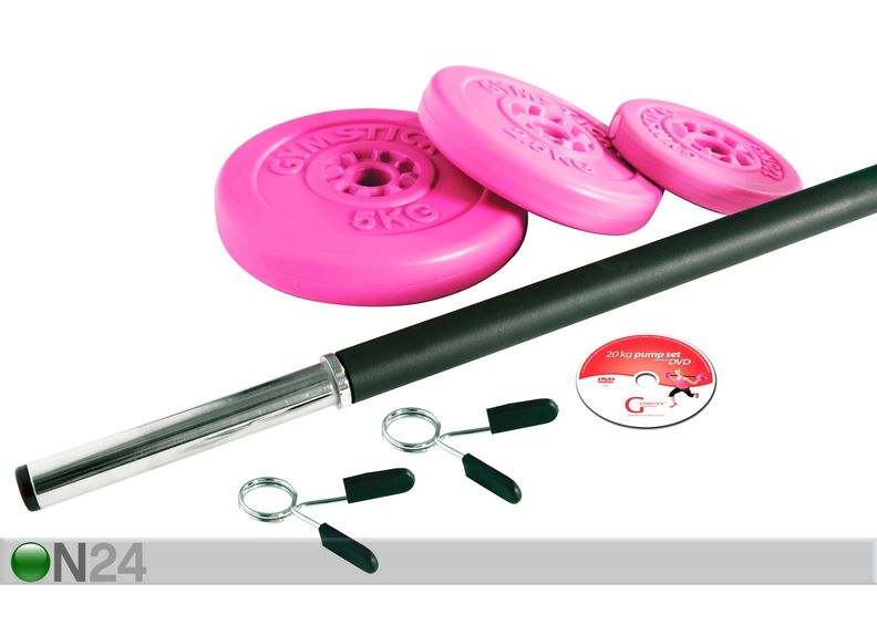 Gymstick PUMP SETTI 20 kg + dvd kuvasuurennos