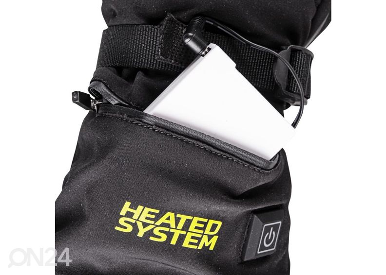 Hanskat lämmityksellä inSPORTline HEATtero mustat, koko XXL kuvasuurennos