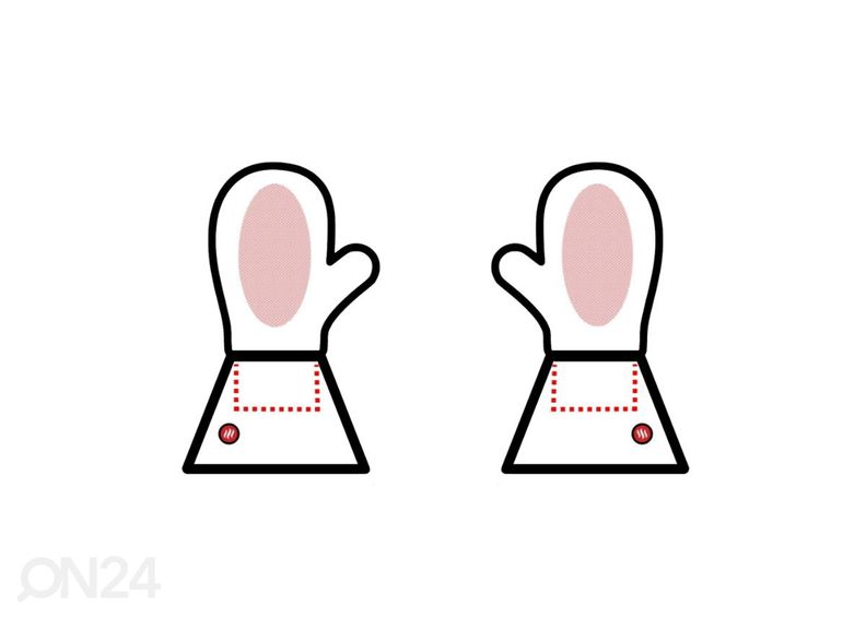 Hanskat lämmityksellä inSPORTline HEATtero mustat, koko XXL kuvasuurennos