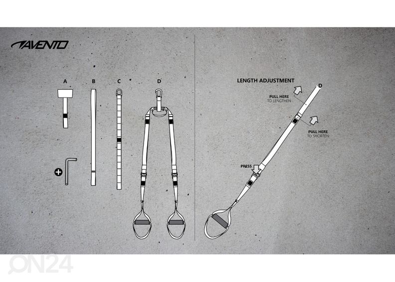 Harjoitusvälinesetti Avento kuvasuurennos
