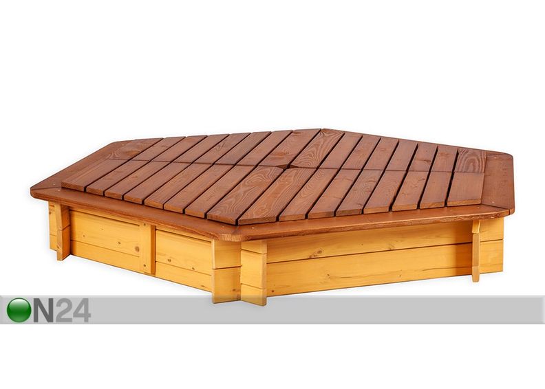 Hiekkalaatikko kannella 130x130 cm kuvasuurennos