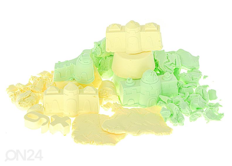 Hiekkalaatikko/ leikkipöytä kineettisellä hiekalla ja tarvikkeilla kuvasuurennos