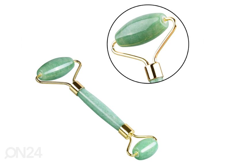 Hierontarulla + Gua Sha hierontakivi Jadeiitti kuvasuurennos