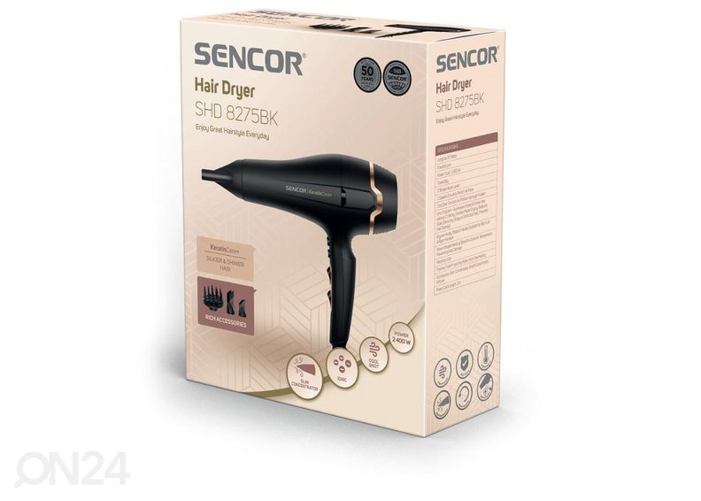 Hiustenkuivaaja Sencor SHD8275BK, musta kuvasuurennos