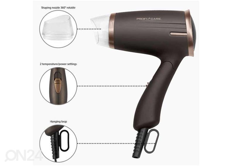 Hiustenkuivain ProfiCare PCHT3009BR kuvasuurennos