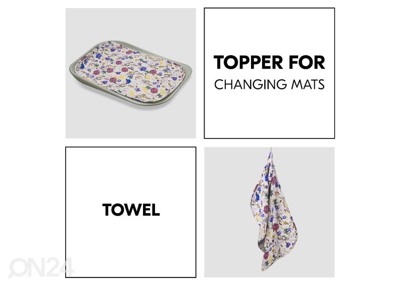 Hoitoalustan suoja 2in1 Hauck At Home kukallinen beige kuvasuurennos