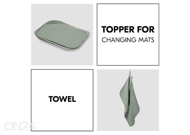 Hoitoalustan suoja / pyyhe 2in1 Hauck At Home kuvasuurennos