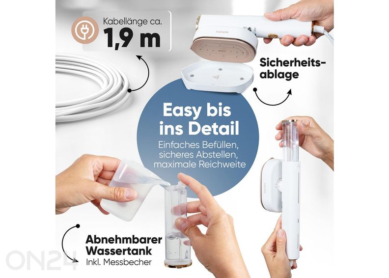 Höyryharja vaatteiden silittämiseen Proficare PCDG3124 kuvasuurennos