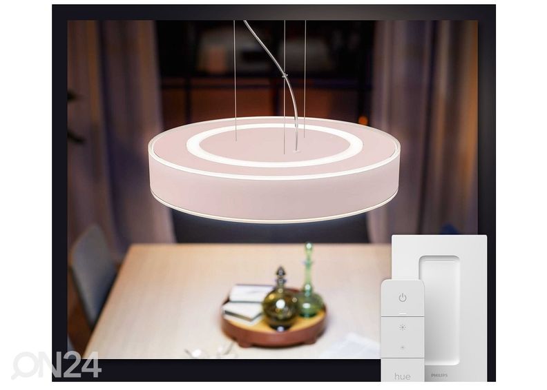 Hue White ambiance Enrave älykäs riippuvalaisin valkoisella kaukosäätimellä kuvasuurennos