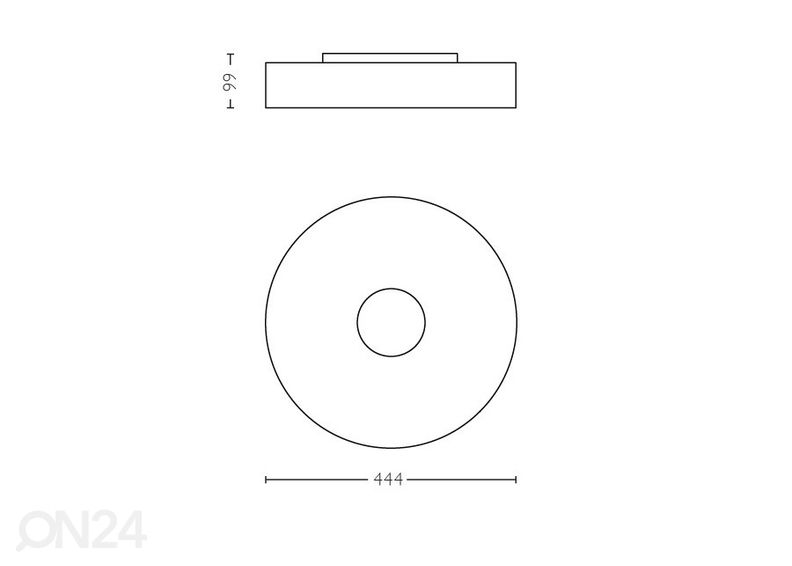 Hue White Ambiance Fair kattovalaisin 1x33,5 W kaukosäätimellä kuvasuurennos
