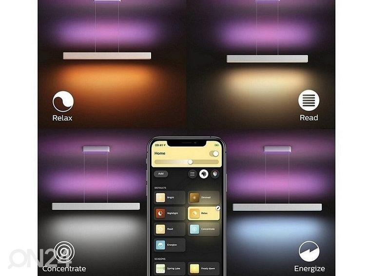 Hue White and Color ambiance Ensis valkoinen riippuvalaisin 2x39 W kuvasuurennos