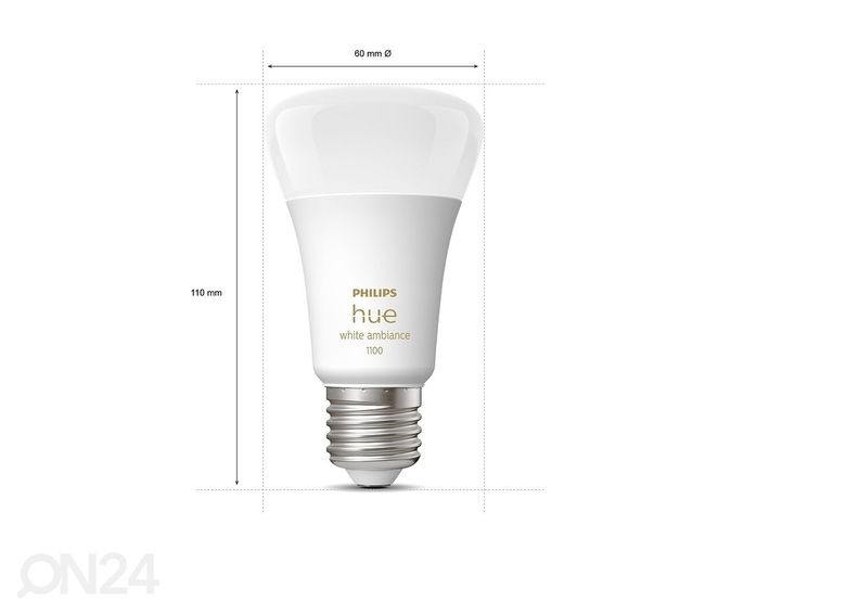 Hue White and Color ambiance sähkölamput 6,5 W E27 A60, 3 kpl kuvasuurennos