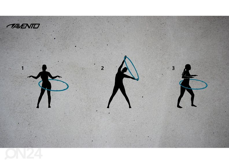 Hulavanne lisäpainolla Avento 1,2 kg kuvasuurennos