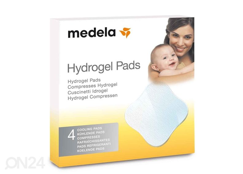 Hydrogeelityynyt MEDELA, 4 kpl kuvasuurennos