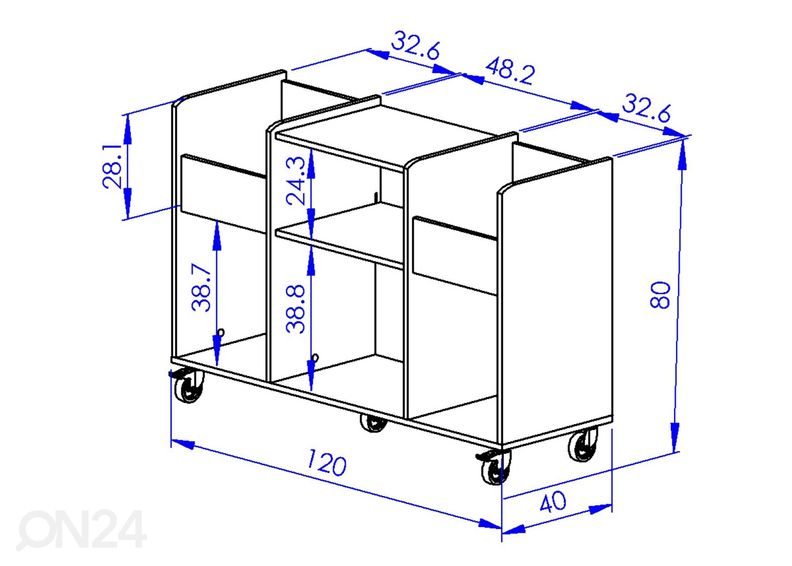 Hylly Chicago kuvasuurennos