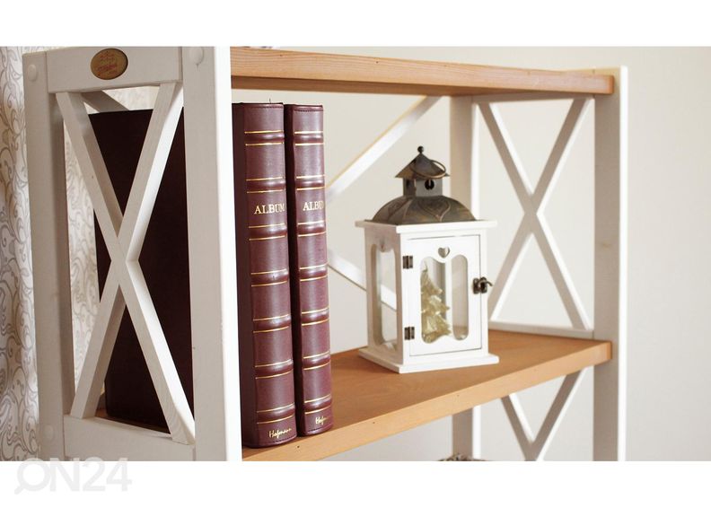 Hylly Felix 3, valkoinen/ ruskea kuvasuurennos