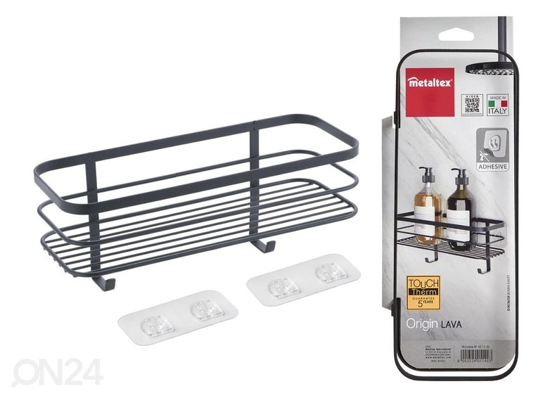 Hylly Origin-Ufix 1x, 29x11x13 cm, musta kuvasuurennos