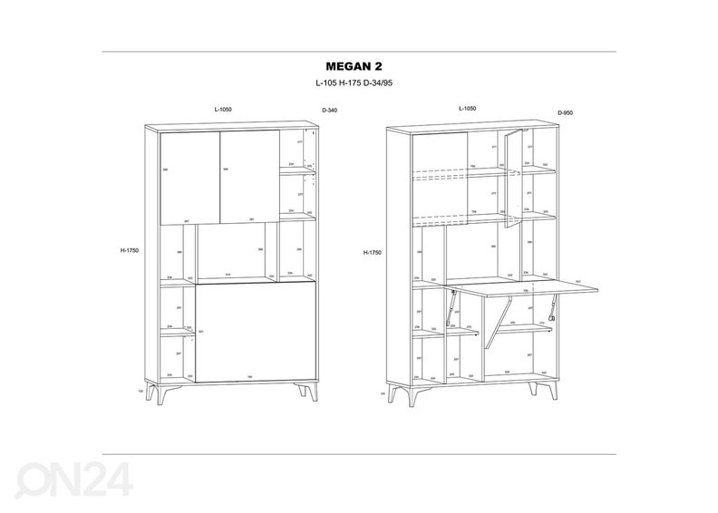Hylly / sihteerinkaappi kuvasuurennos