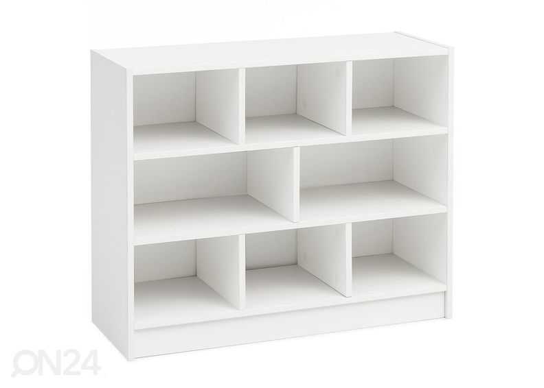 Hylly, valkoinen kuvasuurennos