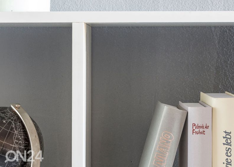 Hylly, valkoinen kuvasuurennos