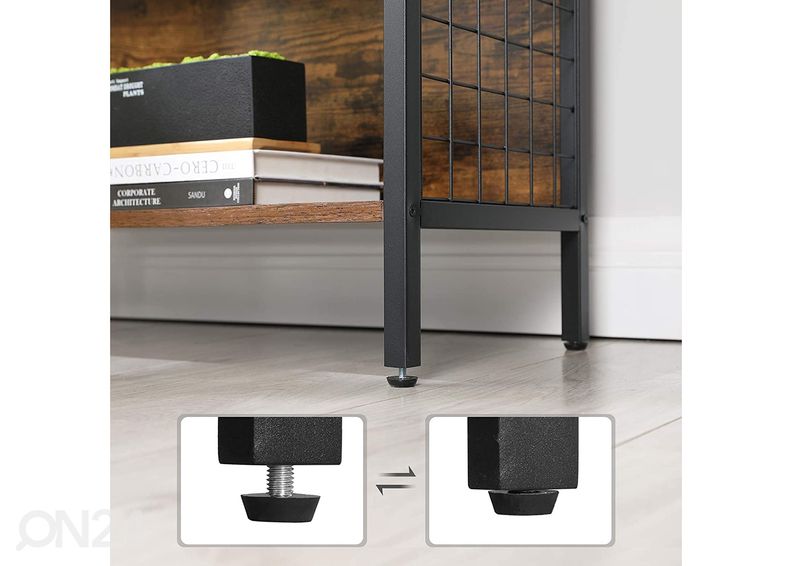 Hyllykkö 74 cm, ruskea/musta kuvasuurennos