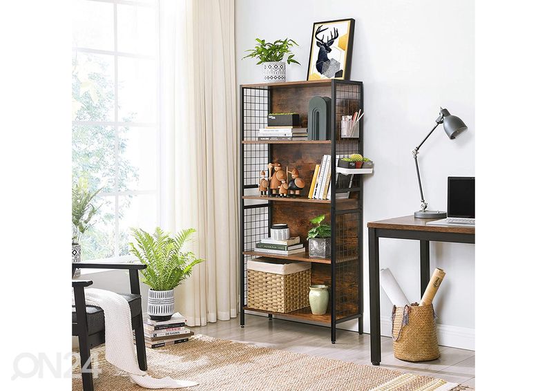 Hyllykkö 74 cm, ruskea/musta kuvasuurennos