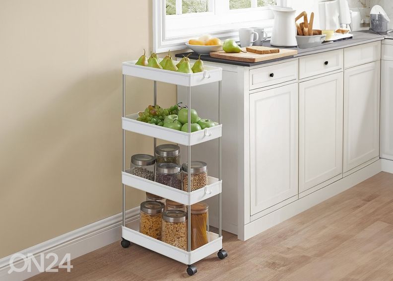 Hyllykkö pyörillä kuvasuurennos