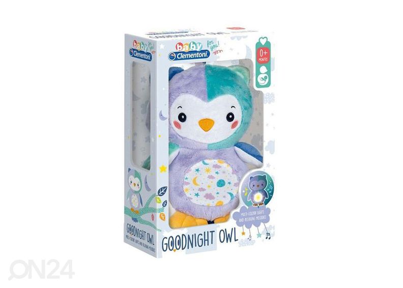 Hyvää yötä pehmopöllö musiikilla kuvasuurennos