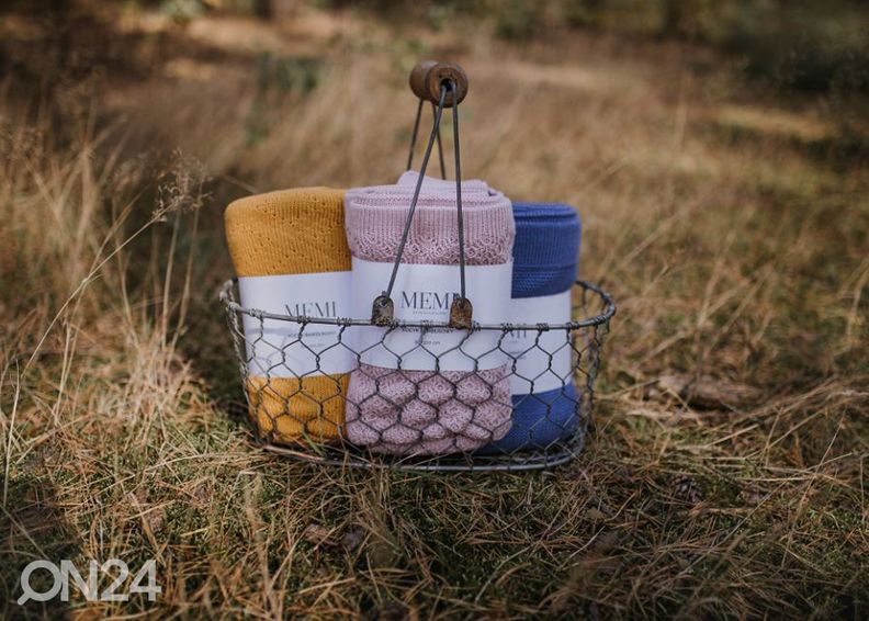 Ilmava bambupeitto vauvalle, vintage pinkki kuvasuurennos