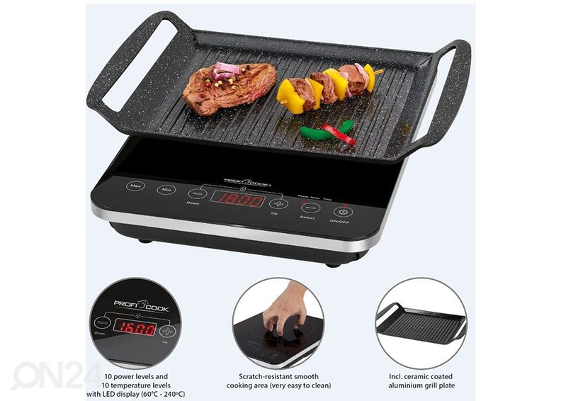 Induktio pöytäliesi grillillä ProfiCook kuvasuurennos