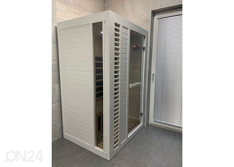 Infrapunasauna kahdelle, valkoinen kuvasuurennos