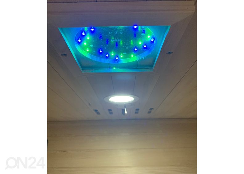 Infrapunasauna kahdelle, valkoinen kuvasuurennos